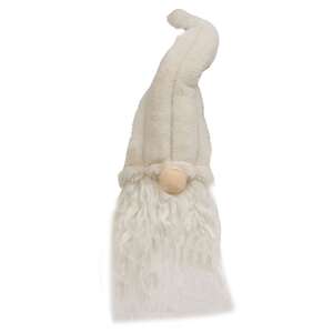 Sm Plush Ivory Gnome w/Ribbed Hat ADC3033;