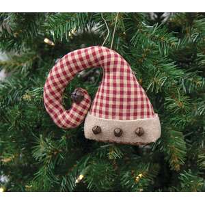 Gingham Santa Hat