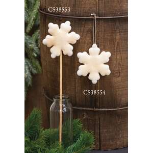 Glitter Snowflake Pick