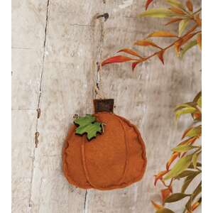 Orange Pumpkin Felt Ornament