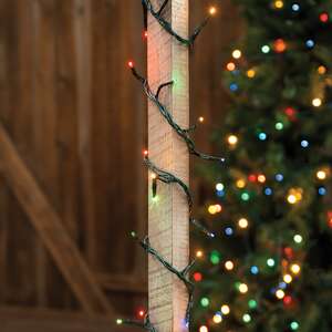 Twinkle Lights, Multi-Colored / 140 Count - Green Cord