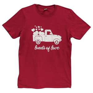 Loads of Love T-Shirt, Cardinal Red, L102;