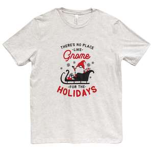 No Place Like Gnome T-Shirt, Ash L106;