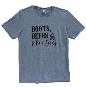 Boots, Beers & Bonfires T-Shirt XXL L85XXL;