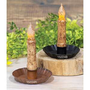 Fluted Taper Holder, Rusty