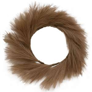 Pampas Grass Wreath, 24", Brown 18210;