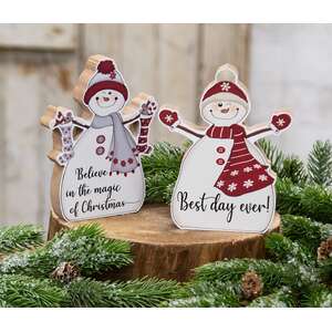 Best Day Ever Chunky Snowman, 2 Asstd.