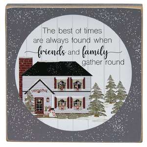 Friends and Family Winter House Square Block, 4 Asstd.
