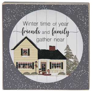 Friends and Family Winter House Square Block, 4 Asstd.