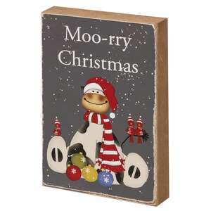 Moo-rry Christmas Block, 3 Asstd.