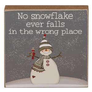 So Many Snowflakes Square Block, 3 Asstd.