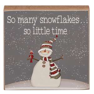 So Many Snowflakes Square Block, 3 Asstd.