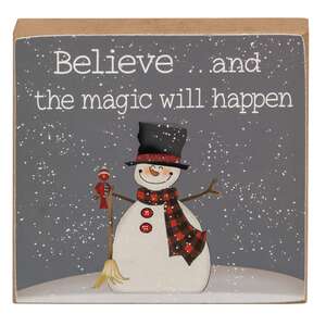 So Many Snowflakes Square Block, 3 Asstd.