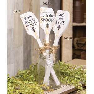 Stir the Pot Distressed Wooden Decorative Spatula