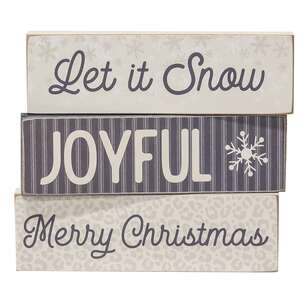 Let It Snow Skinny Block, 3 Asstd.  36265;