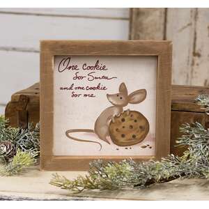 One Cookie Framed Sign