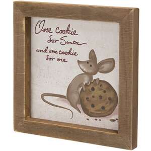 One Cookie Framed Sign