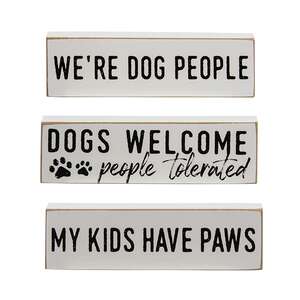 We're Dog People Thin Mini Block, 3 Asstd. 36322;