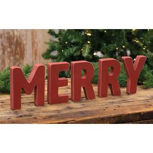 5/Set, MERRY Wooden Letters