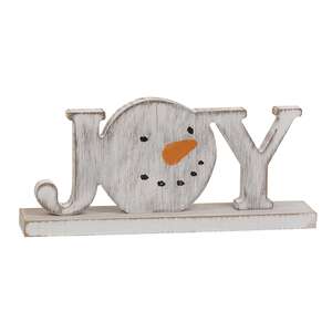 Distressed Snowman "Joy" on Base 36400;