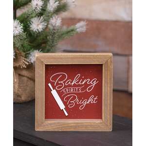 Baking Spirits Bright Framed Sign