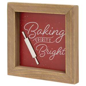 Baking Spirits Bright Framed Sign