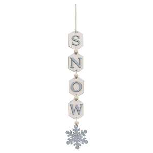 Vertical Snow Tag Garland 36434;