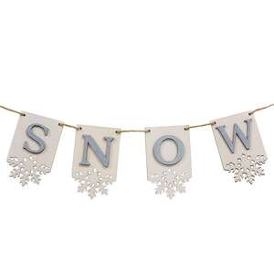 Horizontal Snow Tag Garland 36498;