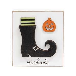 Wicked Witch Boot & Jack O Lantern Block 36574;