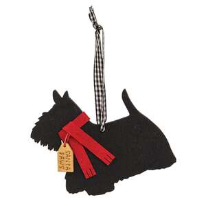 Santa Paws Scotty Dog Ornament 36588;