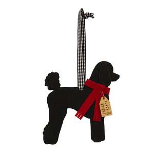 Furry & Bright Poodle Ornament 36593;