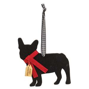 Merry Woofmas Frenchie Ornament 36594;