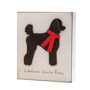 I Believe, Santa Paws Poodle Block 36597;