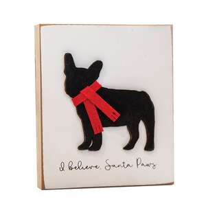 I Believe, Santa Paws Frenchie Block 36598;