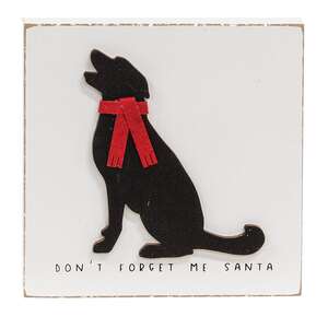 Don't Forget Me Santa Dog Block 36604;