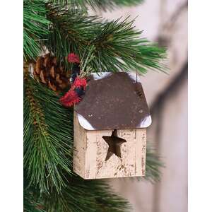 Mini Tin Roof Star House Ornament