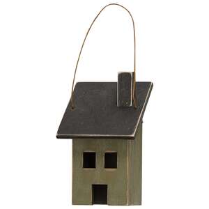 Mini Saltbox House Ornament, 3 Asstd.
