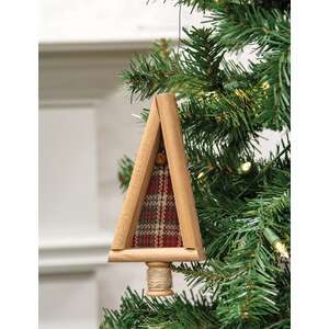 Felt & Wood Primitive Tree Ornament