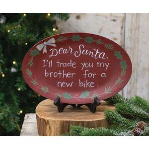 I'll Trade You My Brother Oval Plate