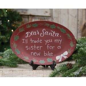 I'll Trade You My Sister Oval Plate