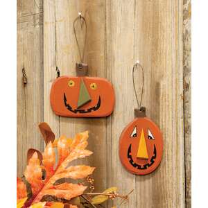 2/Set, Funny Face Jack o Lantern Ornaments