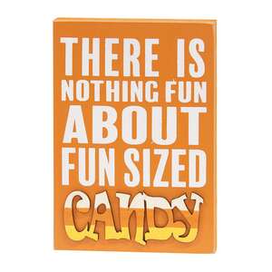 Fun Sized Candy Block Sign 36778;