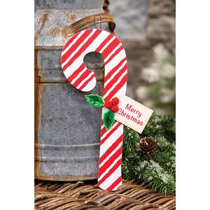 Merry Christmas Candy Cane Hanger