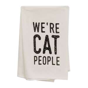 We’re Cat People Dish Towel 54203;
