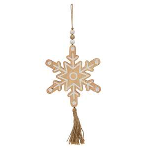 Cutout Snowflake Wood Ornament 60436;
