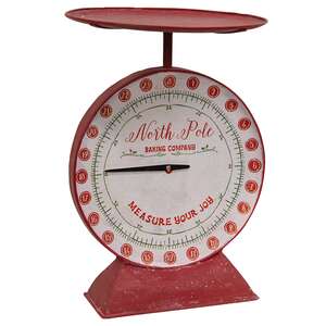 North Pole Baking Company Red Metal Scale 60449;