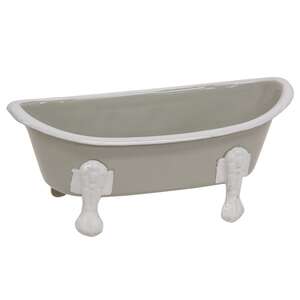 Light Gray Iron Bathtub Soap Dish 70119;