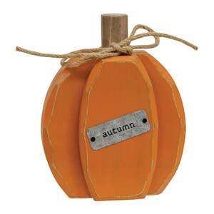 Orange Autumn Pumpkin Chunky Sitter 91109;
