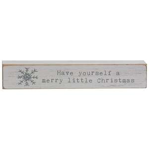 Have Yourself A Merry Little Christmas Typewriter Block 91116;