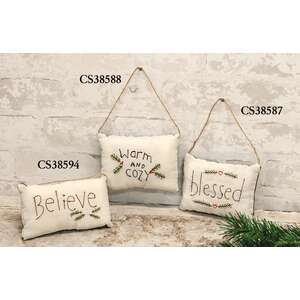 Warm and Cozy Pillow Ornament